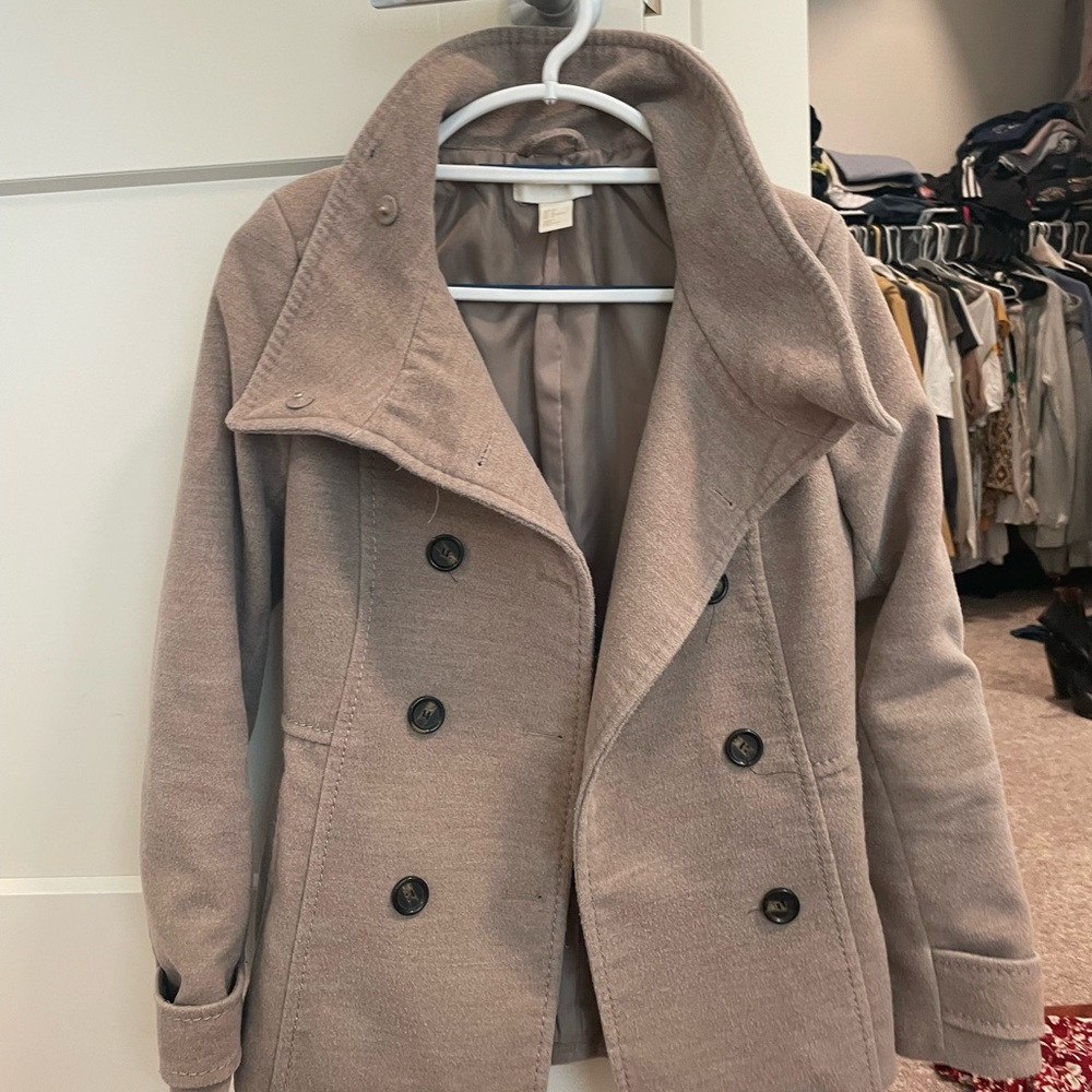 H&M tan trench coat.